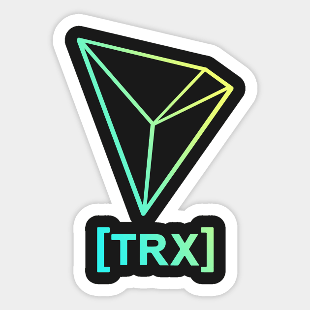 TRX / TRON CRYPTO SHIRT ! OFFICIAL GRADIENT LOGO Sticker by Youmuus